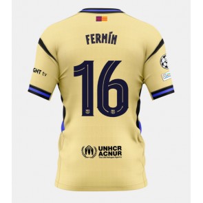 Lacne Muži Futbalové dres Barcelona Fermin Lopez #16 2025-26 Krátky Rukáv - Preč